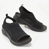 Sandals Women 2025 Autumn And Summer Net Cloth Thick Soles Of The Pedal Fish Mouth Flying Leisure Sports Large Women's