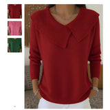 Women's Autumn And Winter New Solid Color Long-Sleeved Top