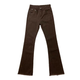 Dark Brown Skinny Flared PantsOutfit