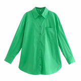 And Summer 2025 New Ins14 Color Pocket Dress Women's Basic Long-Sleeved
