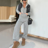New Autumn And Winter Panties Casual Fashion Pure Color Sweater Suit