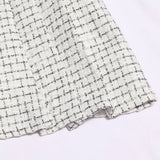 A-Word Bleed Dress Woman 2022 Winter New Korean Version Of The Splicing Double Buckle Pressure Folding Anti-Light Skirt