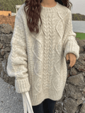 Cable Knit Jumper Sweater- Outfit