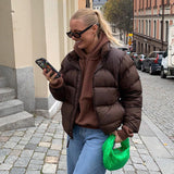 Long Sleeve Warm Cotton Jacket-Outfit