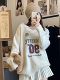 Knit Jersey Print Sweater- Outfit