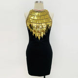 Fashion New Star Heavy Metal Nails Set With Elastic Waistcoat