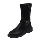 Tong Sprinkled Hottie ~ Coarse And Fashion Boots Girl 2025 Autumn Maillard Wind West Boots Martin