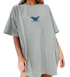 Arts And Chinese Youth Cotton T Short Sleeve Korean Loose Harajuku INS Round-Neck Short Sleeve Shirt Pure Cotton