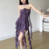 2024 Summer New Women's Clothing Word For The Hot Girl To Repair The Thin Wave Hanging Neck