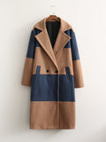 Spring Women's Wear Color Hair In The Coat In The Long Coat