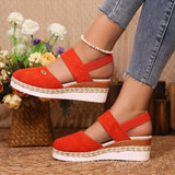 Slope Heel Sandals 2025 Summer New Broadband Head Sandals Women's