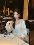 Xixi 2025 Autumn White Standard New Korean Version Of The White Standard Of The New Korean Version Of The Chiffon Short-Sleeved Shirt Top