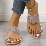 Sleeve Flat-Bottomed Slippers Women In Summer 2025 Flat-Bottomed Light Cool Slippers