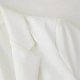 Women's Explosive Stylish Elegant White Collar Jacket Casual Long-Sleeved