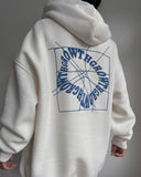 Women's Casual Fashion Letter Prints With Long-Sleeved Hooded Hoodie