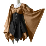 New Party Long-Sleeved Women's Renaissance Medieval Dress Festive