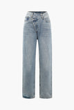 Vintage Asymmetric Waist Straight Leg