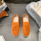 New Small Fashion Leisure Flat Base Lazy One Foot Comfortable Soft Soft-Sided White Shoes