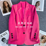 Zingj White Suit Jacket Female 2024 Spring And Autumn New Casual Temperament Spring And Autumn Fried Street Small Suit Jacket