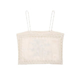 Women's Explosive Knitted Embroidered Small Color Daisy Sling + Shorts