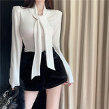 Autumn And Winter Dress Alone Special Tight Bottom Shirt Top Dress Small Design Solid Color Long Sleeves With