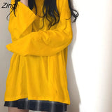T-shirts Women Chic Candy Color Long Sleeve Solid Basic Fall Ladies Tops Korean Trendy Femme Tees O-Neck Футболка Simple