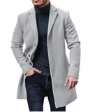 Men's Coat 2025 New Wish Hair This Coat Station Wind Coat Multi-Color