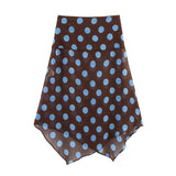 New Thin Scarf Wave Dot Hanging Neck Collar Blouse 3756352 Skirt