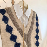 Goods V-Neck Knitted Vest Women's 2025 New Autumn And Winter Winter Wear Shoulder