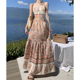 Zingj Suit Temperament Halter Vest Top Female Summer Seaside Vacation Two Sets Of High End Skirt