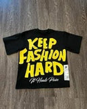 New T-Shirt KEEP Before And After Printing Round Neck Short Sleeve Direct Selling
