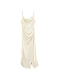 Xixi 13 Lines 2025 Spring And Summer New French Retro Collar Temperament Pearl Hanging Joint Dress