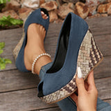 Fish Mouth Slope With High Heel Single Shoes Women's New Light-Footed Single Shoes In
