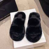 Slippers Women 2025 New Autumn And Winter Fashion Hairy Slippers Women Wear A Word