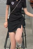 Short Sleeve Buttons Sexy Bodycon Maxi Dresses for Women Autumn Fashion Streetwear Outfits Party Elegant Wear Woman