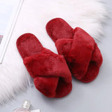 Women's Winter Indoor Cute Korean Version Of Futair Personality With Woolen Cotton Home Dormitory Hairy