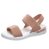 Sandals Women's Elastic Tight 2025 Summer New Students Wear Fairy Wind Roman Beach Women's Shoes Outside The