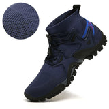 New Four-Season High-Size Outdoor Couples Outdoor Hiking Flying Shoes Hiking Shoes Hiking Shoes Men's T-Walking