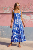 Zingj Summer Resort French Condole Print Long