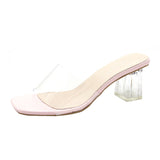 Spring And Summer New Seaside Vacation Coarse And Transparent Sandals Female Fairy Breeze Cool Drag Lady