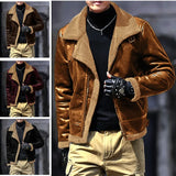New Fur All-In-One Lamb Hairy Men's Coat With Thick Woolen Velvet Jacket Blow