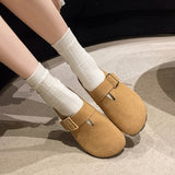 One Foot Pedaled Birken Shoes Women's Summer Wear 2025 New Bag Head Half-Thick Base Soft Bottom Comfortable Cool Drag