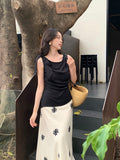 Xixi 13 Lines 2025 Summer New Temperament Collar Collared With Small Shirts Sleeveless T-Shirt Tops Women