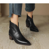Women's Boots 2025 Autumn/Winter Vintage Martin Boots High-End And Ankle Boots Coarse And Small Short