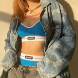New Women's Clothing In Autumn And Winter 2020 Is Wearing A Colorful Umbilly Fashion Sling Vest Shorts Two-Piece Set Of