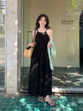 Special Price Does Not Return] Xixi Summer New Sling Dress Round Collar Pure Lust Dress