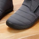 Boots Women Ankle Boots Cotton Fabric Femmes Bottes Plush Shoes Ladies Booties Waterproof Shoes Buty