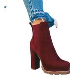 Head Leopard Print Coarse And Short-Carrying Knight Boots Women High Heel Tight Sleeve Velvet Fashion Boots