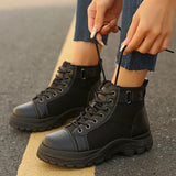 Boots Women's Size 2025 Spring And Autumn New British Wind Women's Shoes Increases Short Boots Autumn And Winter Women's