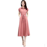 Dress Women's Summer 2025 New Slim Temperament Slim Long Small Fresh Pop Summer Chiffon